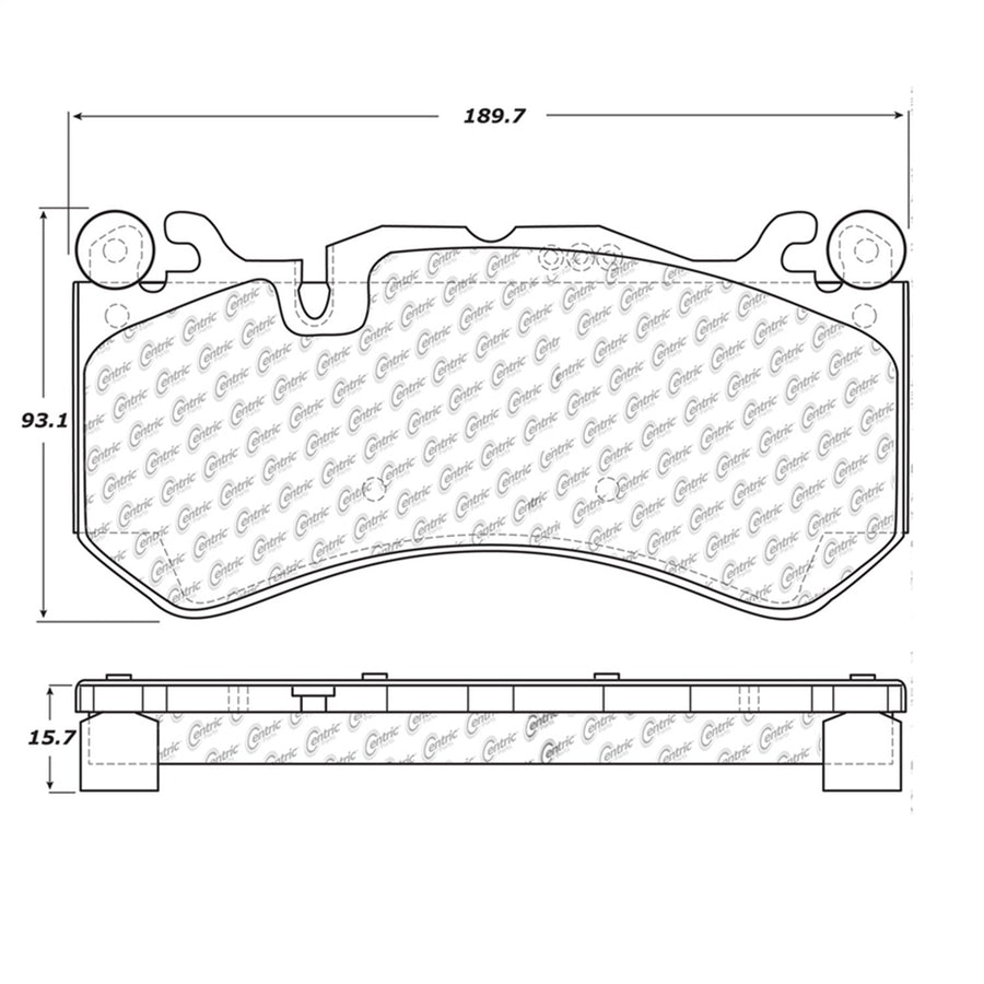 Front StopTech 308.12910 Brake Pads with Shims and Hardware Street