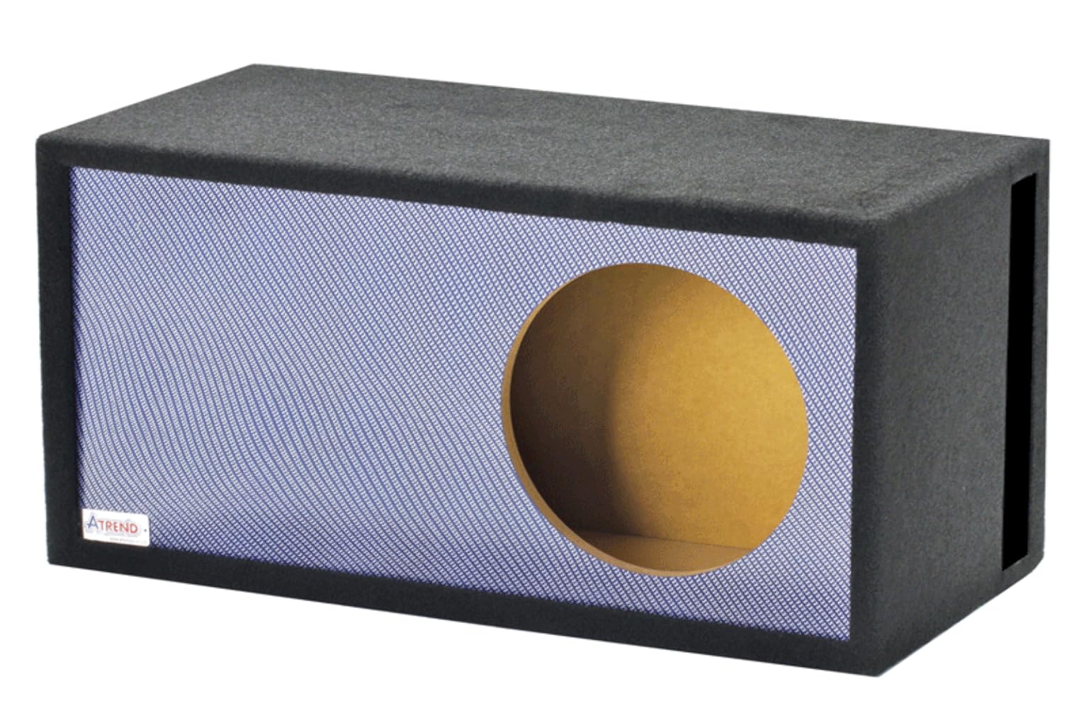 Blue Carbon Fiber Atrend 10LSVB- - 10" Single Vented SPL- Blue Carbon Fiber - Proudly USA Built utilizing Our Liquid Ink Process