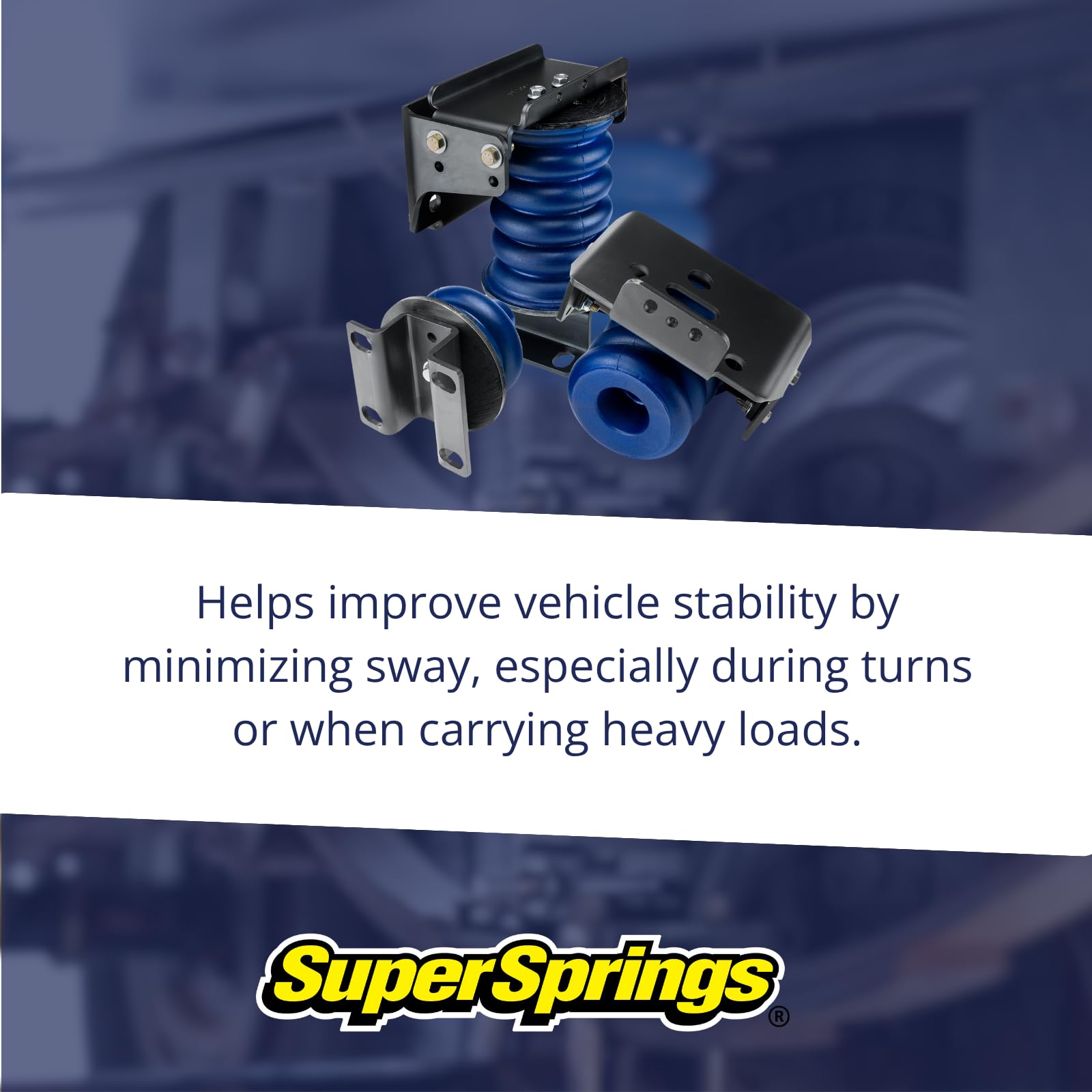 SumoSprings SSR-101-40-2 | Rear SumoSprings for Ford F-250|F-350, Blue, 3000 lbs.