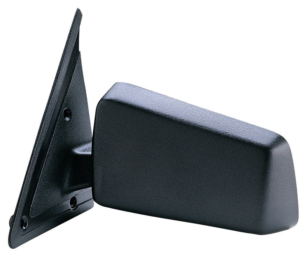 Driver Mirror Side for Chevy S10 Blazer, S10 P-U, GMC S15 Jimmy, S15 P-U, Sonoma P-U, Olds. Bravada, Black, Non-Foldaway, Manual
