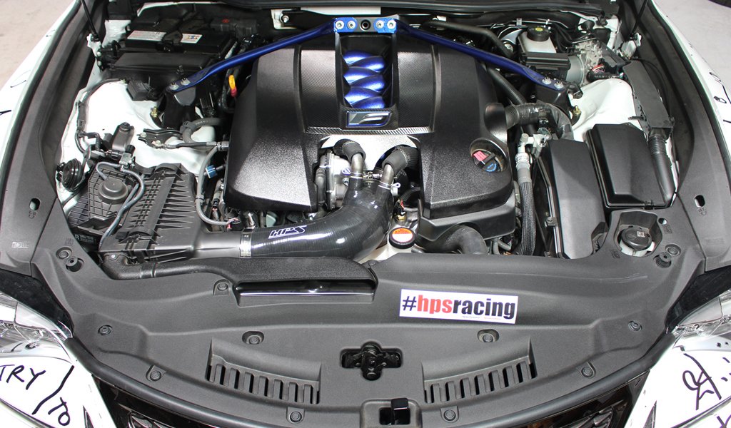 HPS Performance Silicone Blue Air Intake Hose Post MAF Tube Compatible for Lexus 2016-2020 GS F 2015-2024 RC F 2022 IS500 5.0L V8, 57-1499-BLUE