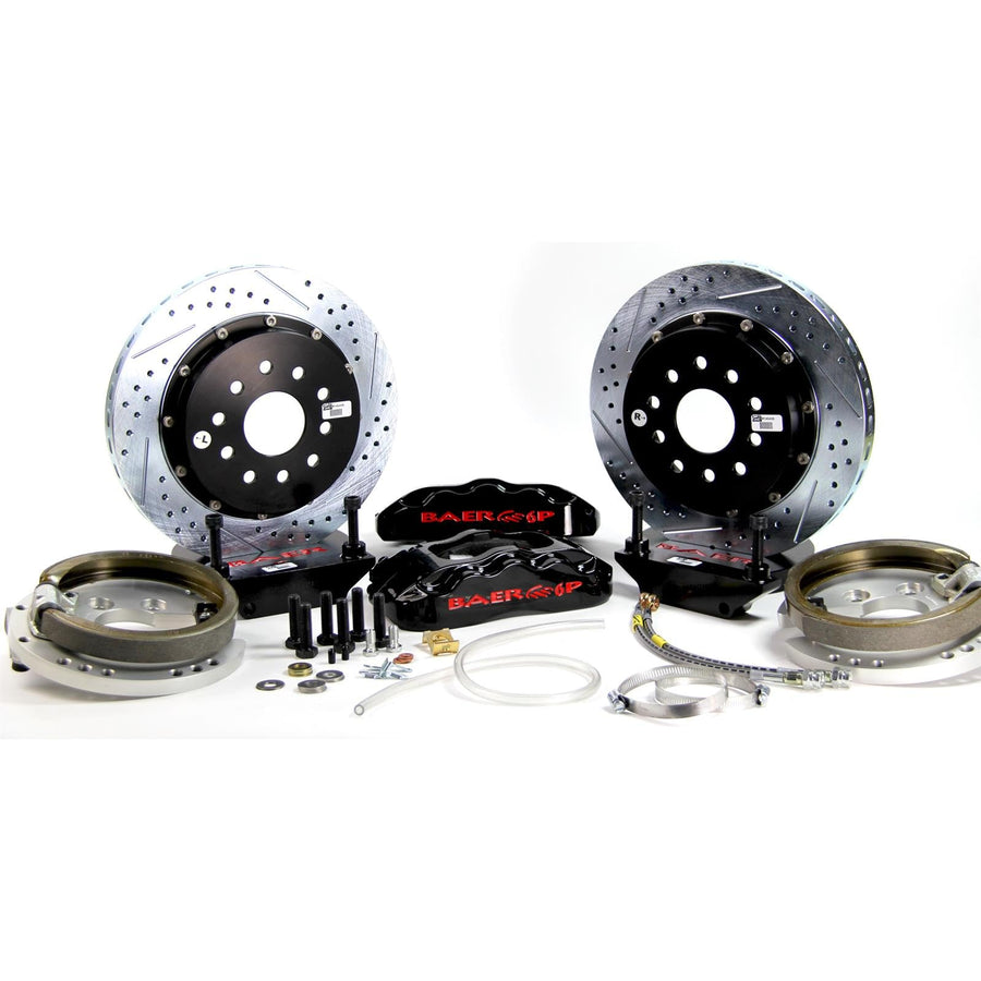 14" Pro+ Brake Sys Rr Blk Baer Brakes 94-96 Impala S (4302487B)