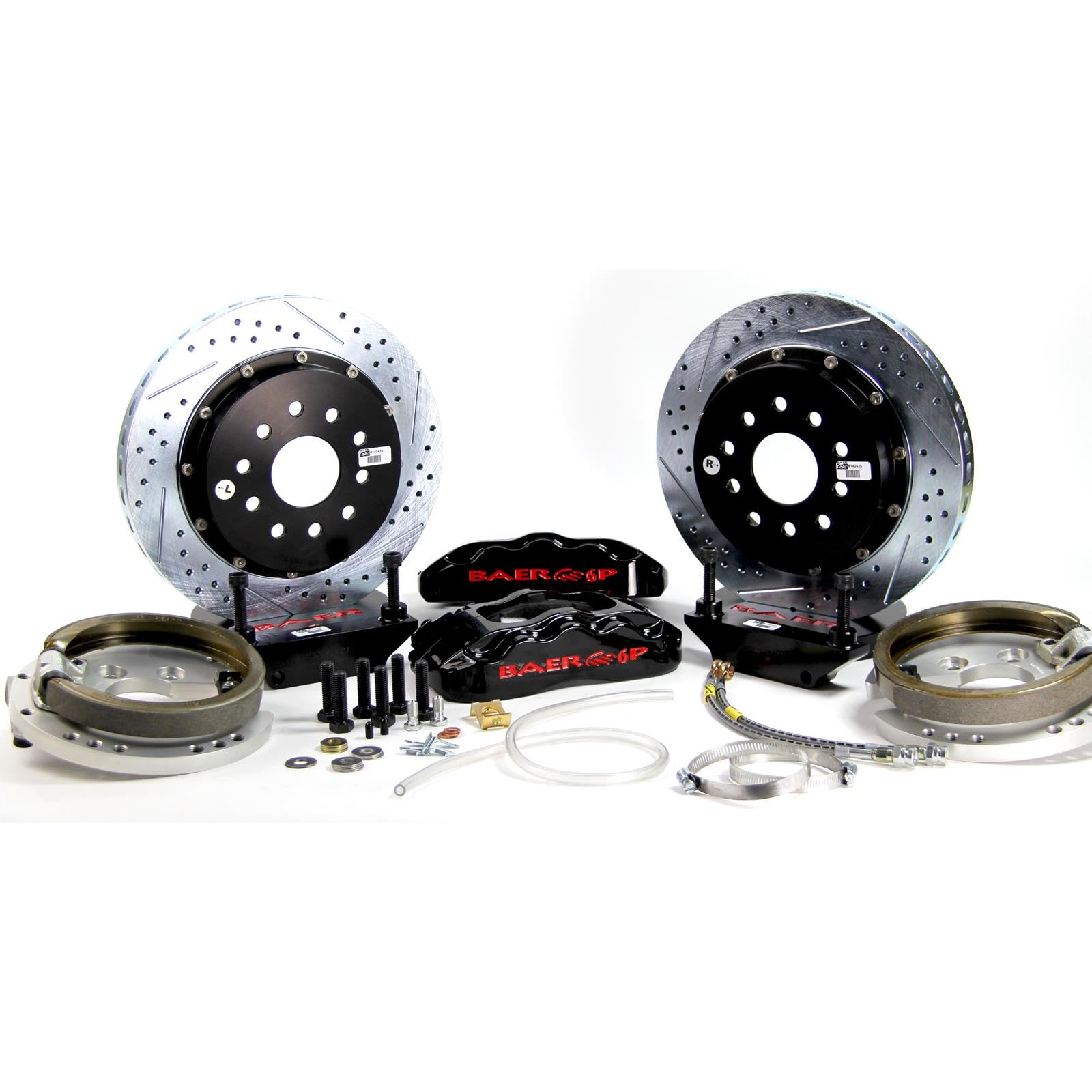 14" Pro+ Brake Sys Rr Blk Baer Brakes 94-96 Impala S (4302487B)