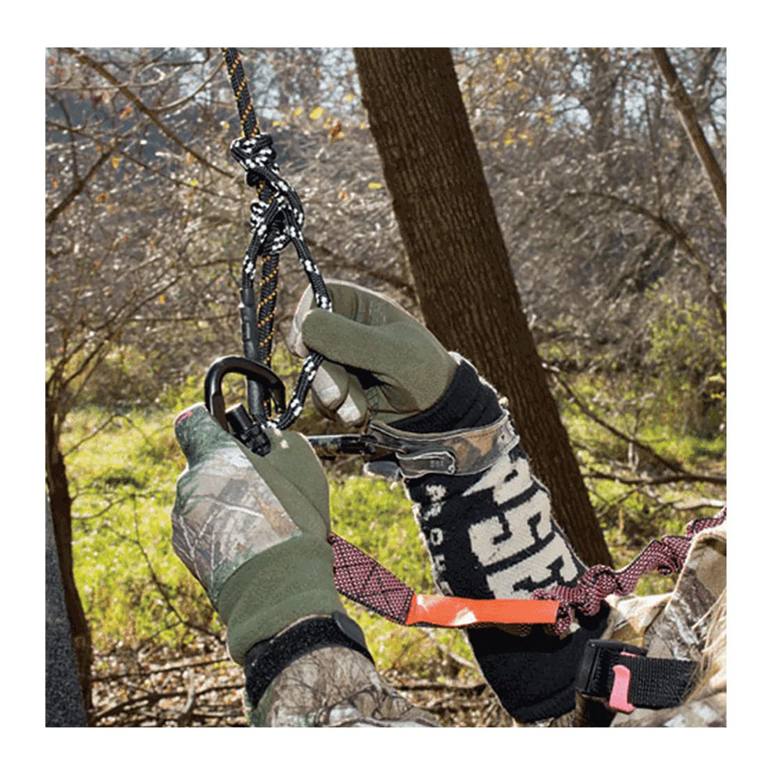 Muddy 30' Safe-Line Durable Nylon Outdoor Hunting & Treestand Safe System for Tree Climbing - Single Pack