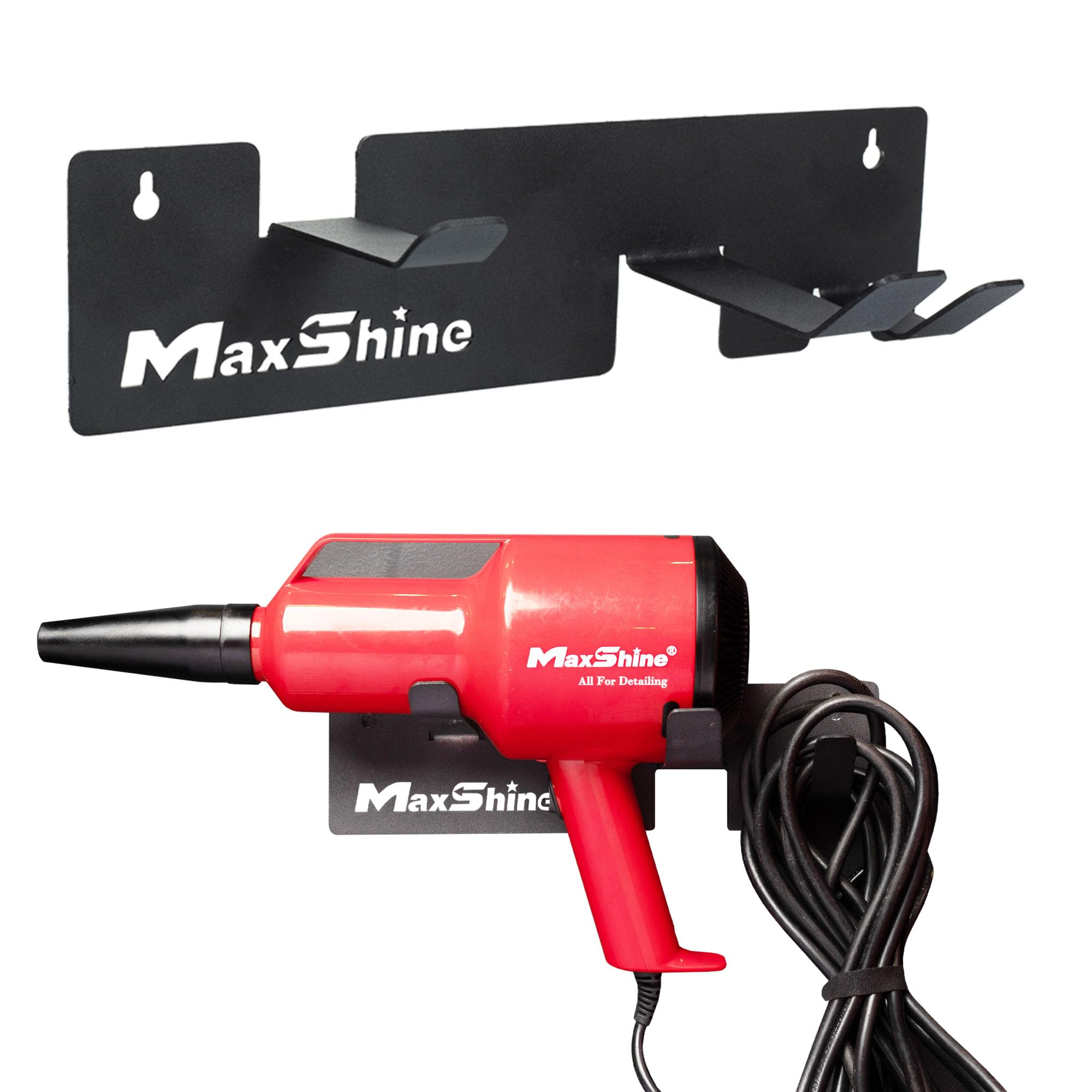 Maxshine Handheld Mini Dryer Holder - Wall-Mounted Holder for Securing Your Car Air Dryer, Durable and Space-Saving Organizer for Garage or Mobile Car Detailing