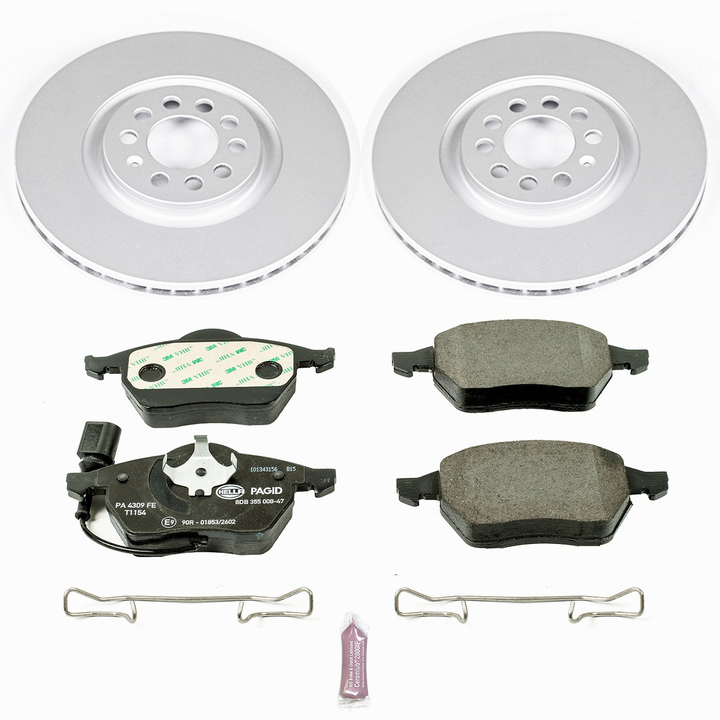 Euro-Stop Power Stop ESK914 Brake Kit Front Audi Volkswagen