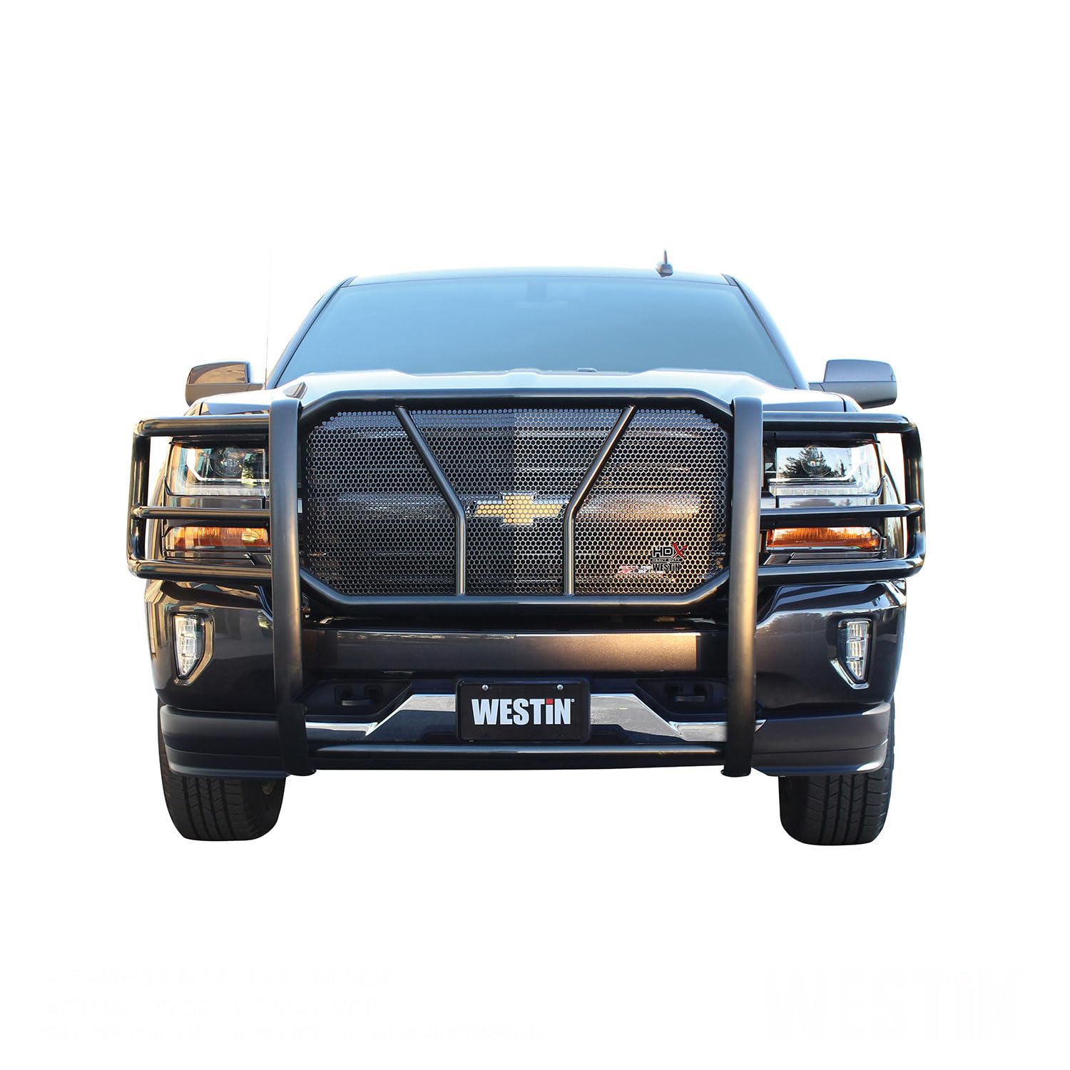 57-3615 Westin HDX 1-Piece Grille Guard fits 2011-2014 Silverado 2500HD 3500