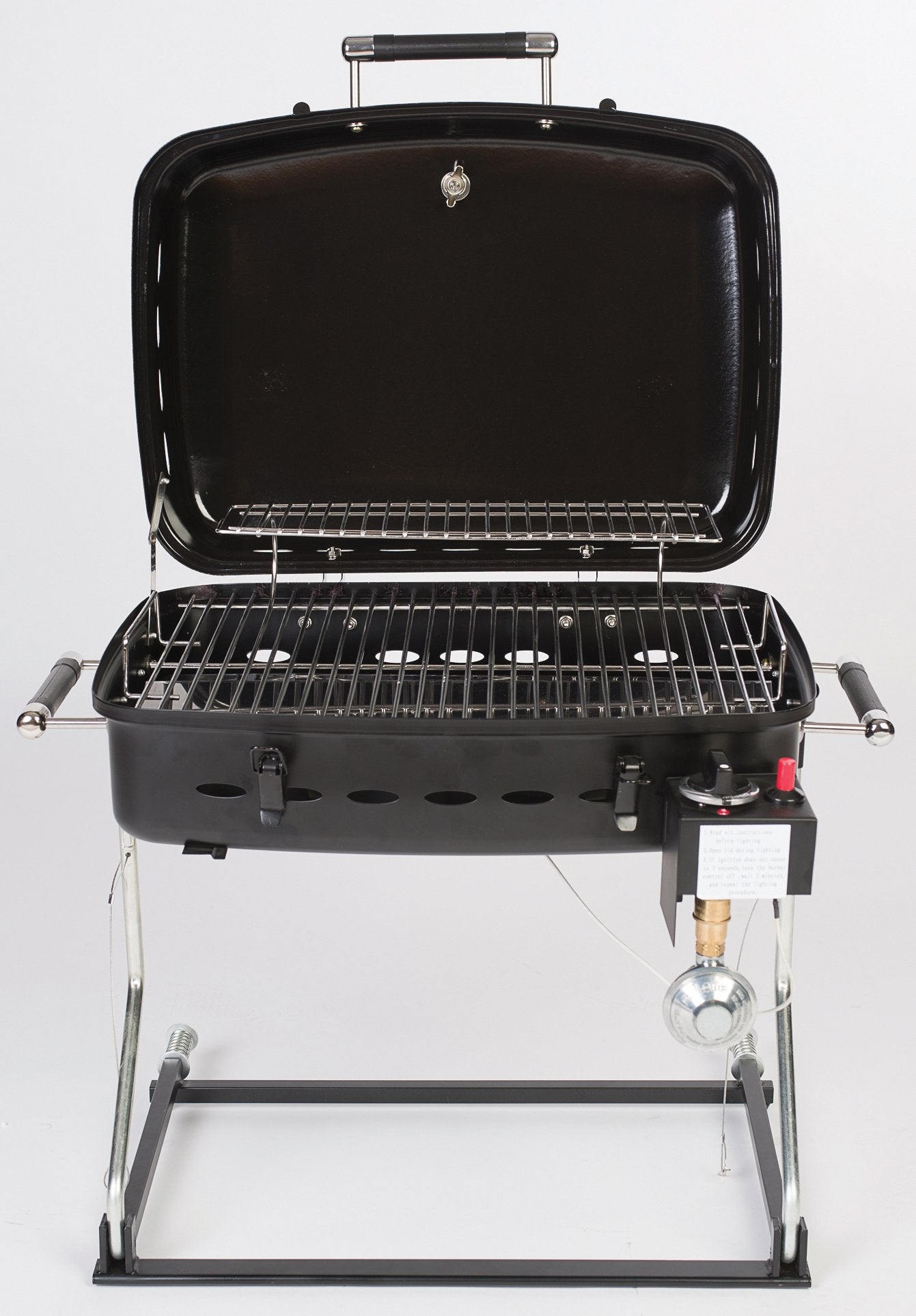 Black Barbecue Faulkner Grille with Disposable Bottle Adapter 51322