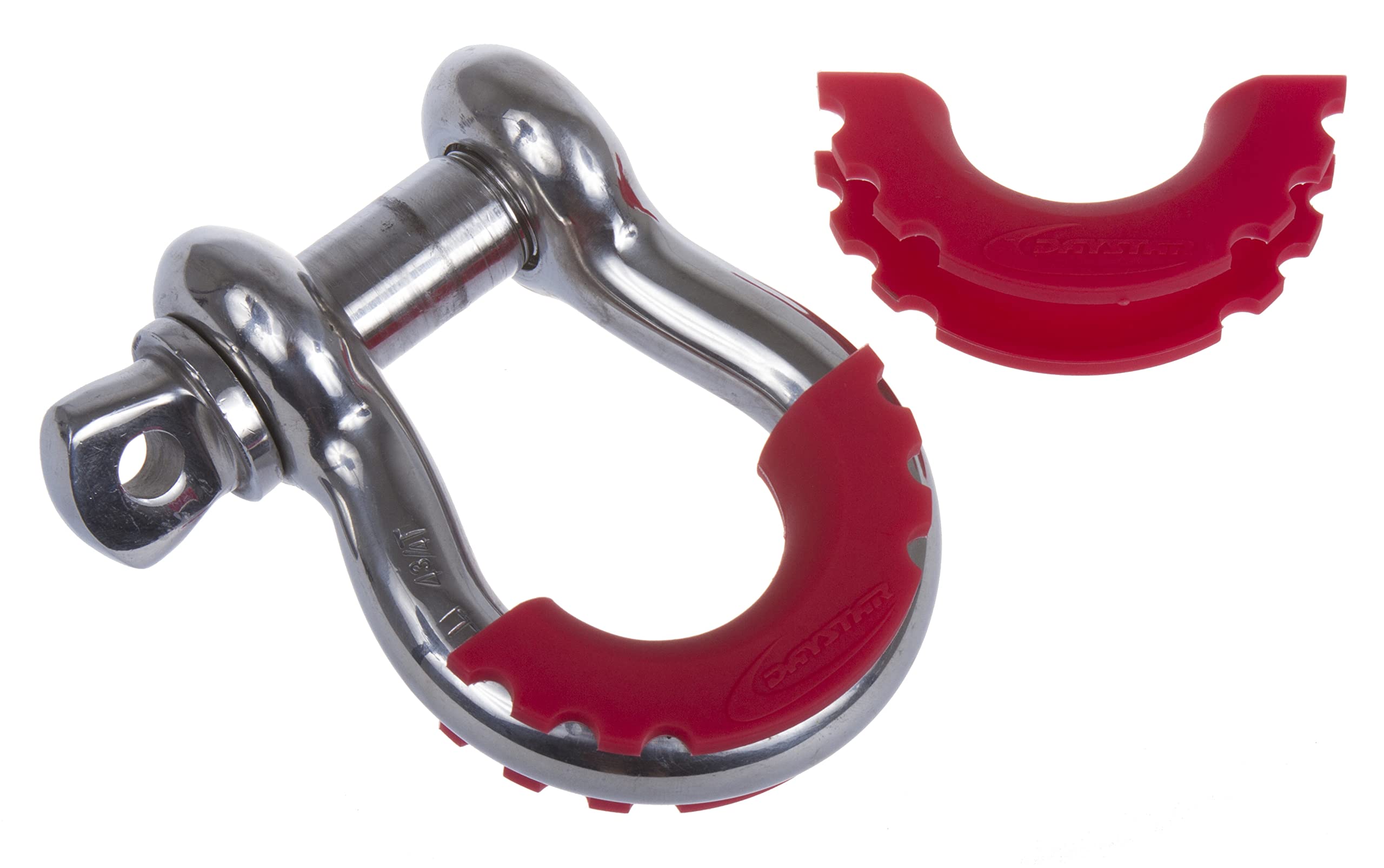D-Ring Shackle Isolator Daystar Red Pair