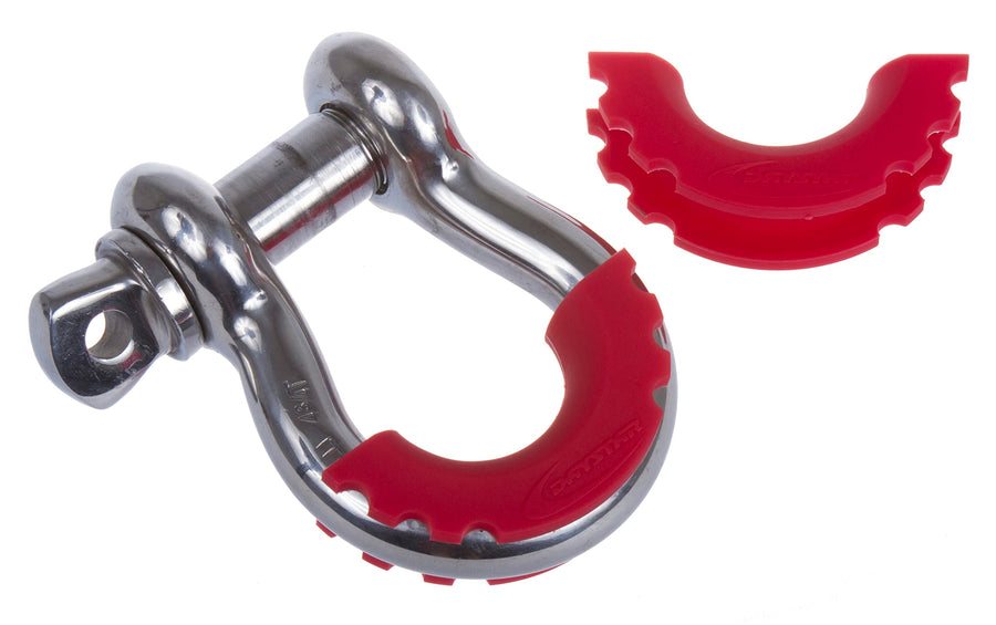 D-Ring Shackle Isolator Daystar Red Pair