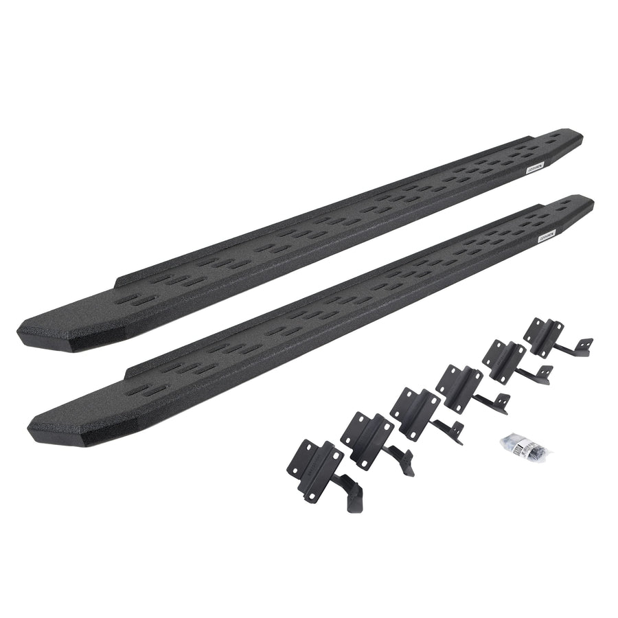 Go Rhino RB30 Brackets & Running Boards | Protective Bedliner Coating | 69617780T | Fits 2015-2024 Ford F-150 Super Cab; 2017-2023 Ford F-250/F-350 Super Cab