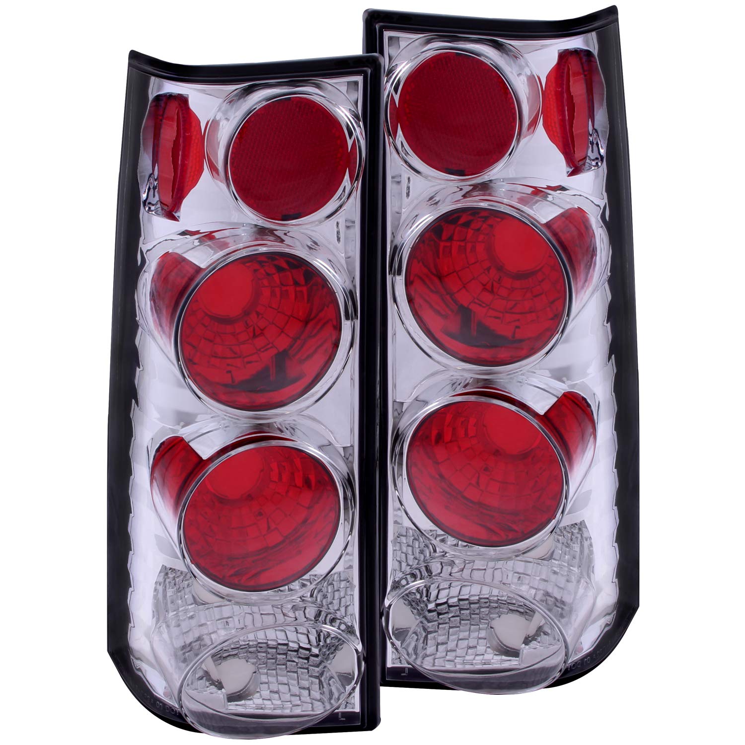 GMC Savana Anzo USA 211147 Chrome Tail Light Assembly - (Sold in Pairs)