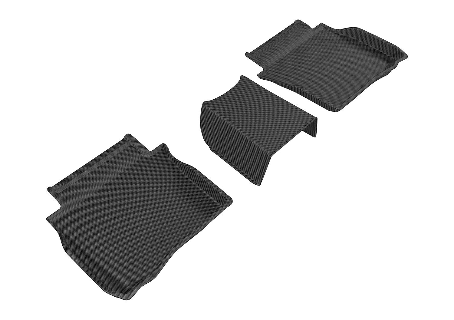 3D MAXpider Custom Fit Second Row All-Weather Floor Mat for Select Buick LaCrosse Models - Kagu Rubber (Black)