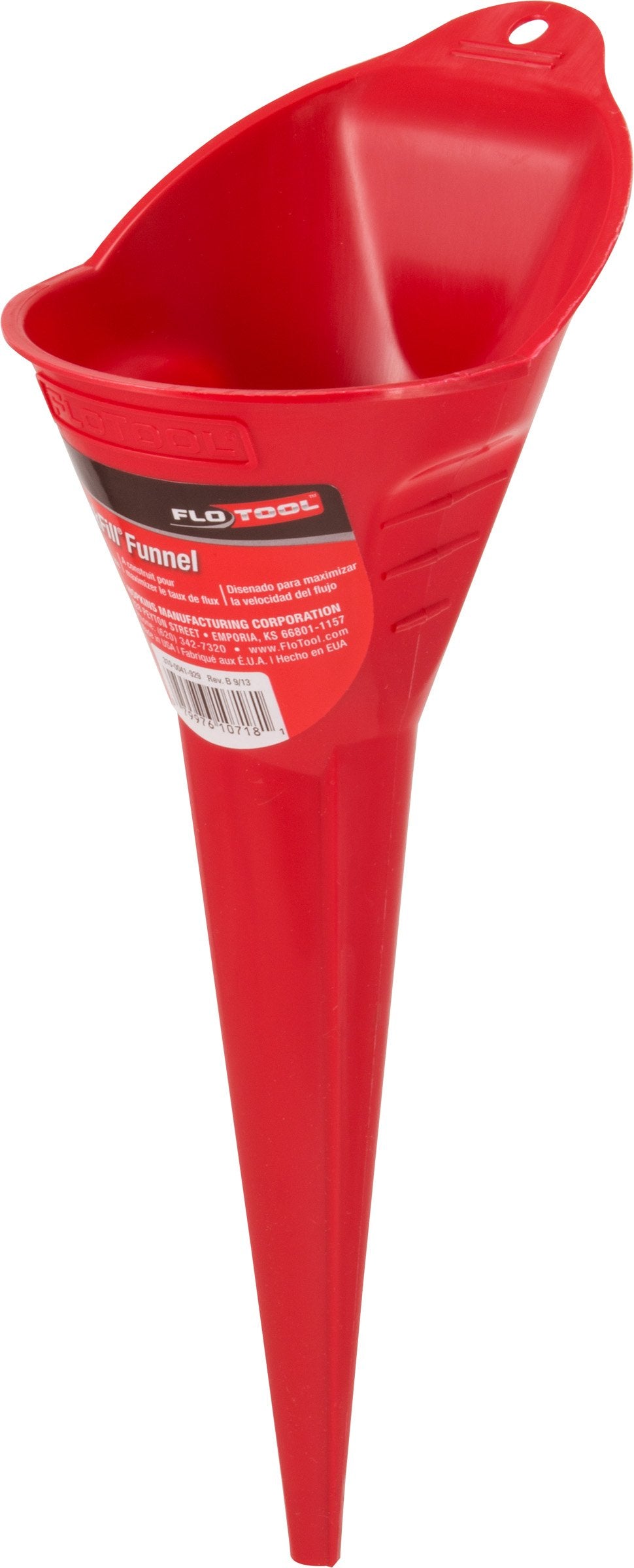 FloTool Funnel Automotive for Gas, Oil, Transmission, Coolant and Other Fluids, with QuickFill Technology & Splash Guard (10718WR)