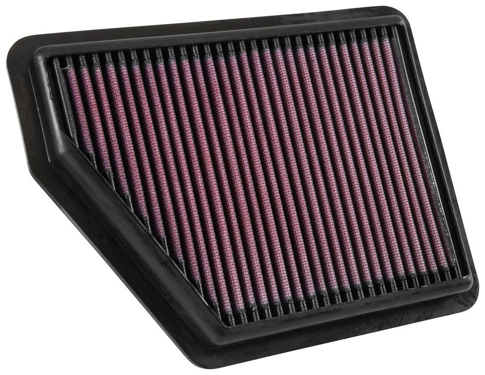 High-Flow K&N Original Lifetime Engine Air Filter: Increase Power: Premium, Washable: Compatible with 2016-2025 HONDA: Civic, HR-V, 33-5045
