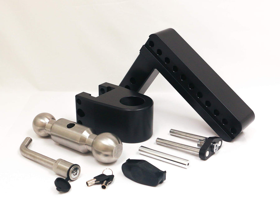 Drop Hitch Receiver Weigh Safe LTB8-2-KA-CER-BLA: 2 Inches Adjustable
