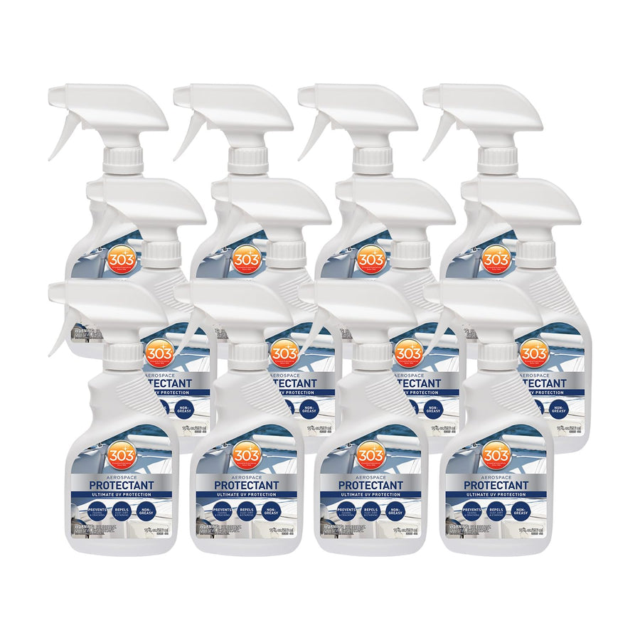 303 Aerospace Marine Protectant – UV Protection – Repels Dust, Dirt, & Staining – Smooth Matte Finish – Restores Like-New Appearance – 10 Fl. Oz. (30305-12PK)