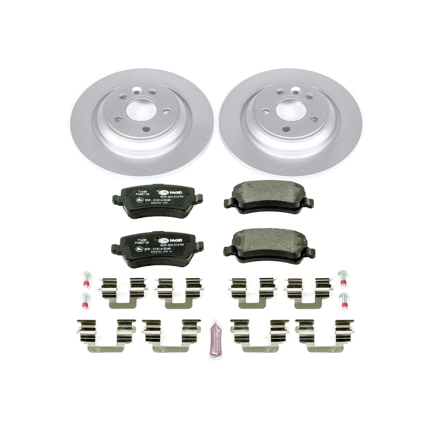 Power Stop ESK4704 Euro-Stop Rear Brake Kit For Volvo S60, Volvo S60 Cross Country, Volvo S80, Volvo V60, Volvo V60 Cross Country, Volvo V70, Volvo XC70 [Model Specific]