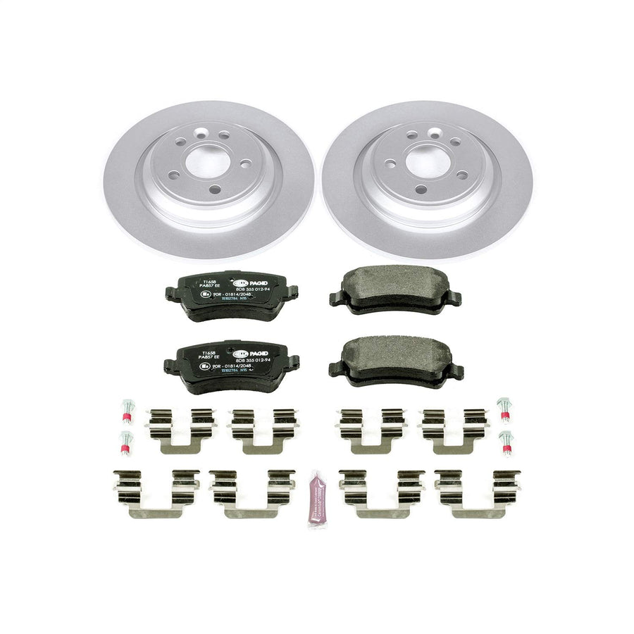 Power Stop ESK4704 Euro-Stop Rear Brake Kit For Volvo S60, Volvo S60 Cross Country, Volvo S80, Volvo V60, Volvo V60 Cross Country, Volvo V70, Volvo XC70 [Model Specific]