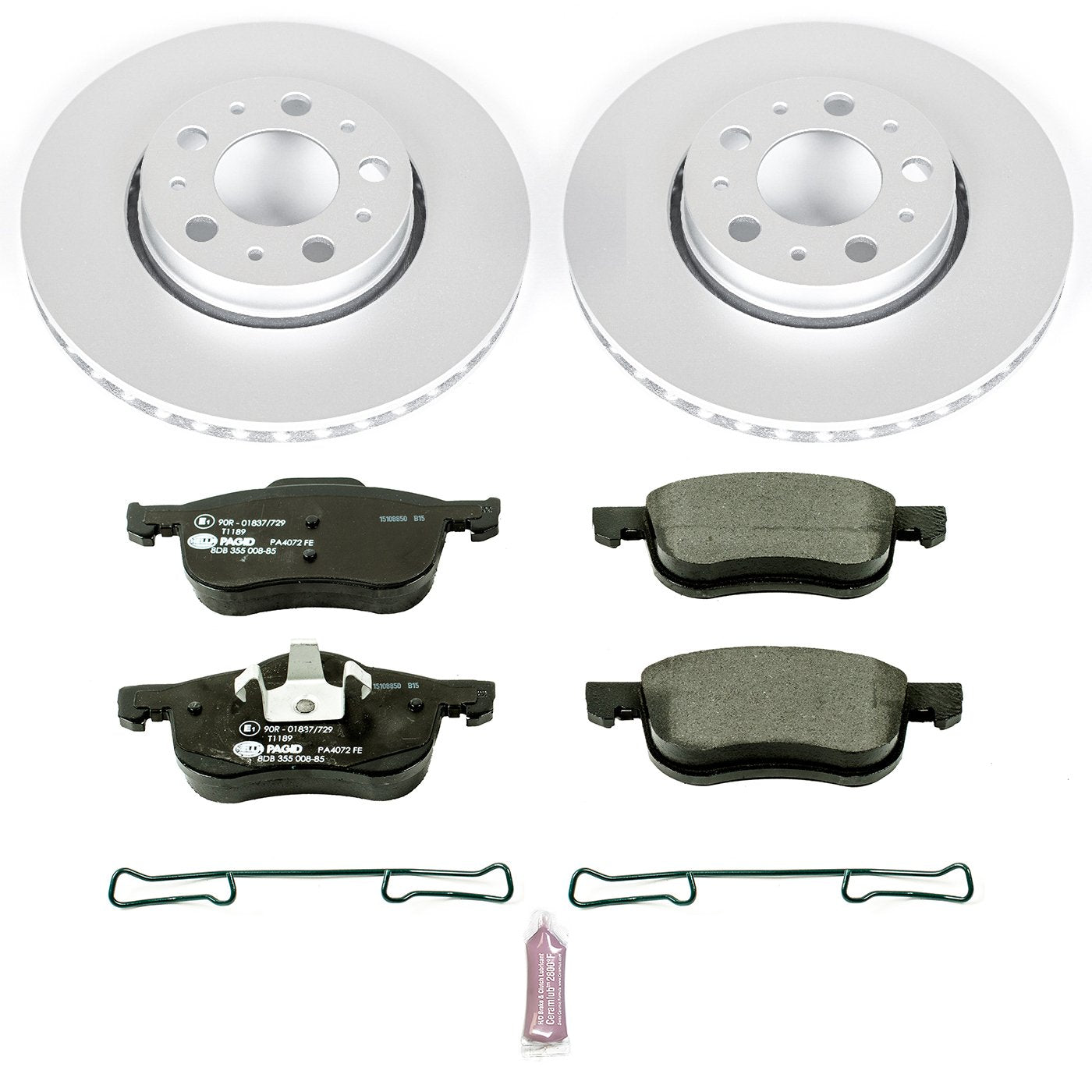 Power Stop ESK3004 Euro-Stop Front Brake Kit For Volvo S60 2001-2009, Volvo S80 1999-2006, Volvo V70 2001-2007, Volvo XC70 2003-2007 [Model Specific]