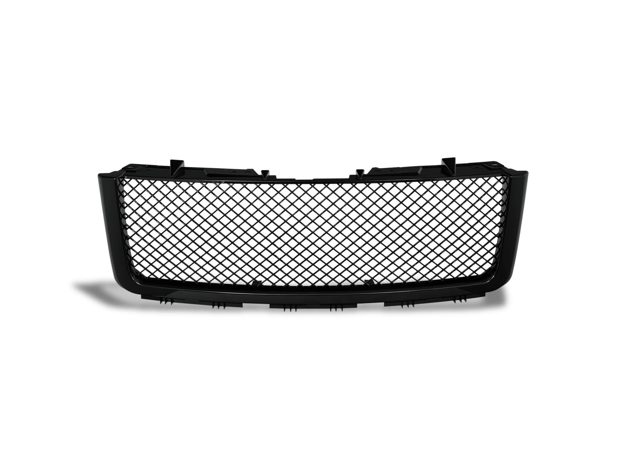 Mesh Front Hood Grille Armordillo USA 7169197 - Gloss Black Fits 2007-2013 Chevy Silverado 1500