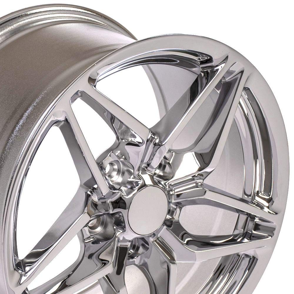 CV31 OE Wheels 17 Inch Rim Fits Corvette C7 ZR1 Style 5x120.65 17x9.5 Chrome - Hollander 5927 (1)