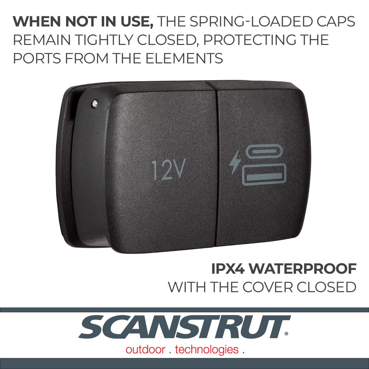 Flip Pro Duo Scanstrut - USB-A & USB-C w/12V Power Socket
