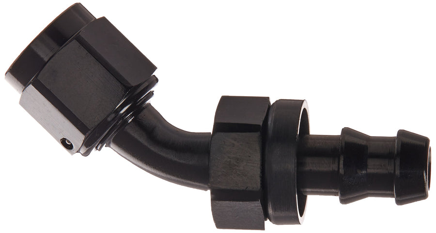 Black Russell 624083 -6AN 45° Twist-Lok Hose End