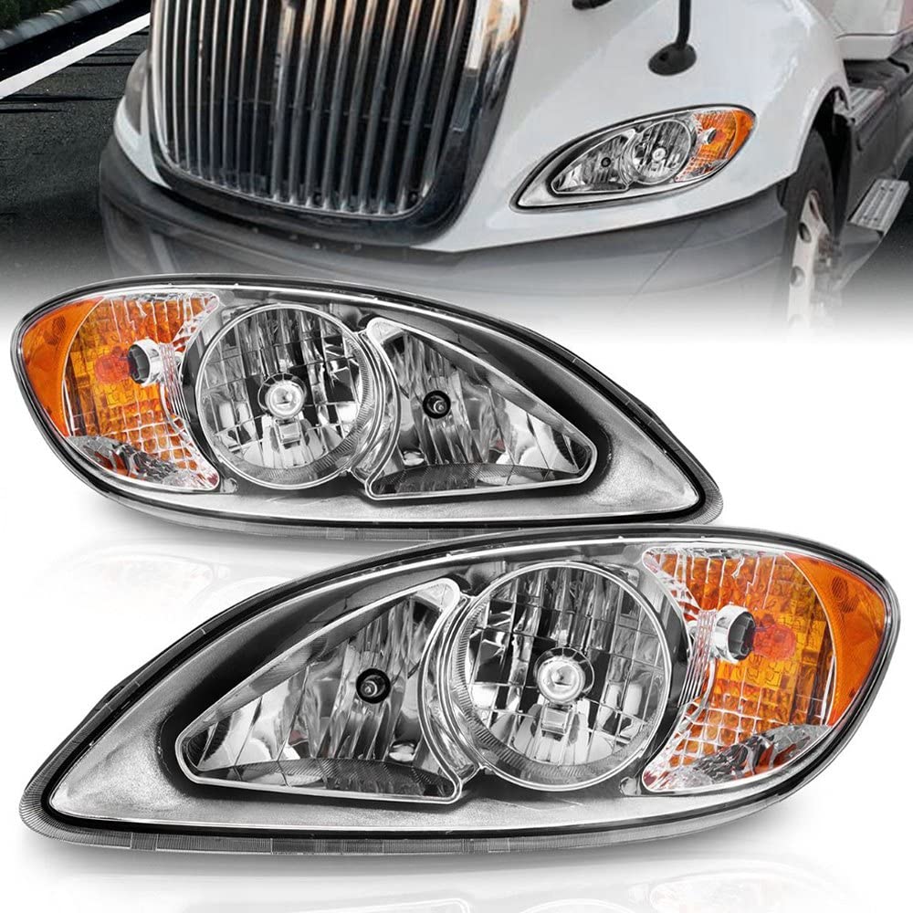 2008-2016 ANZO International Prostar Crystal Headlights Chrome Housing