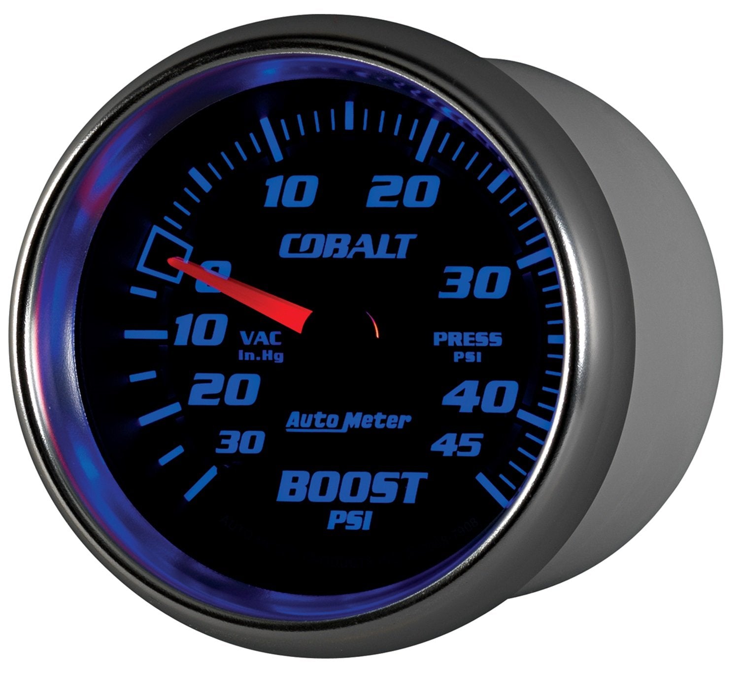 Auto Meter Cobalt 2-5/8" 30 in. Hg/45 PSI Mechanical Vacuum/Boost Gauge 7908