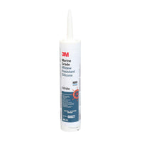 3M Marine Grade Silicone Sealant, For Boats and RVs, 08027, Above the Waterline Interior/Exterior Sealing, White, 10.3 fl oz Cartridge