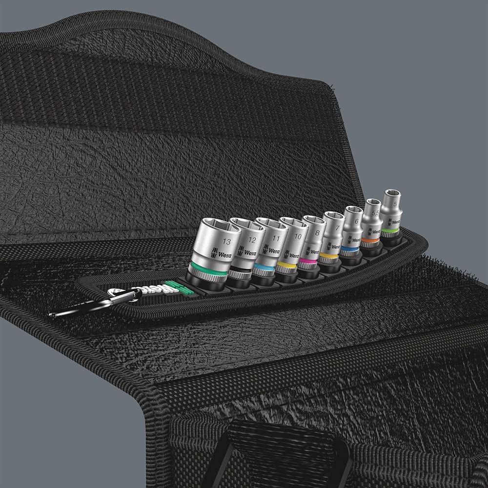 4 sock set Belt 1/4" drv 9 pieces
