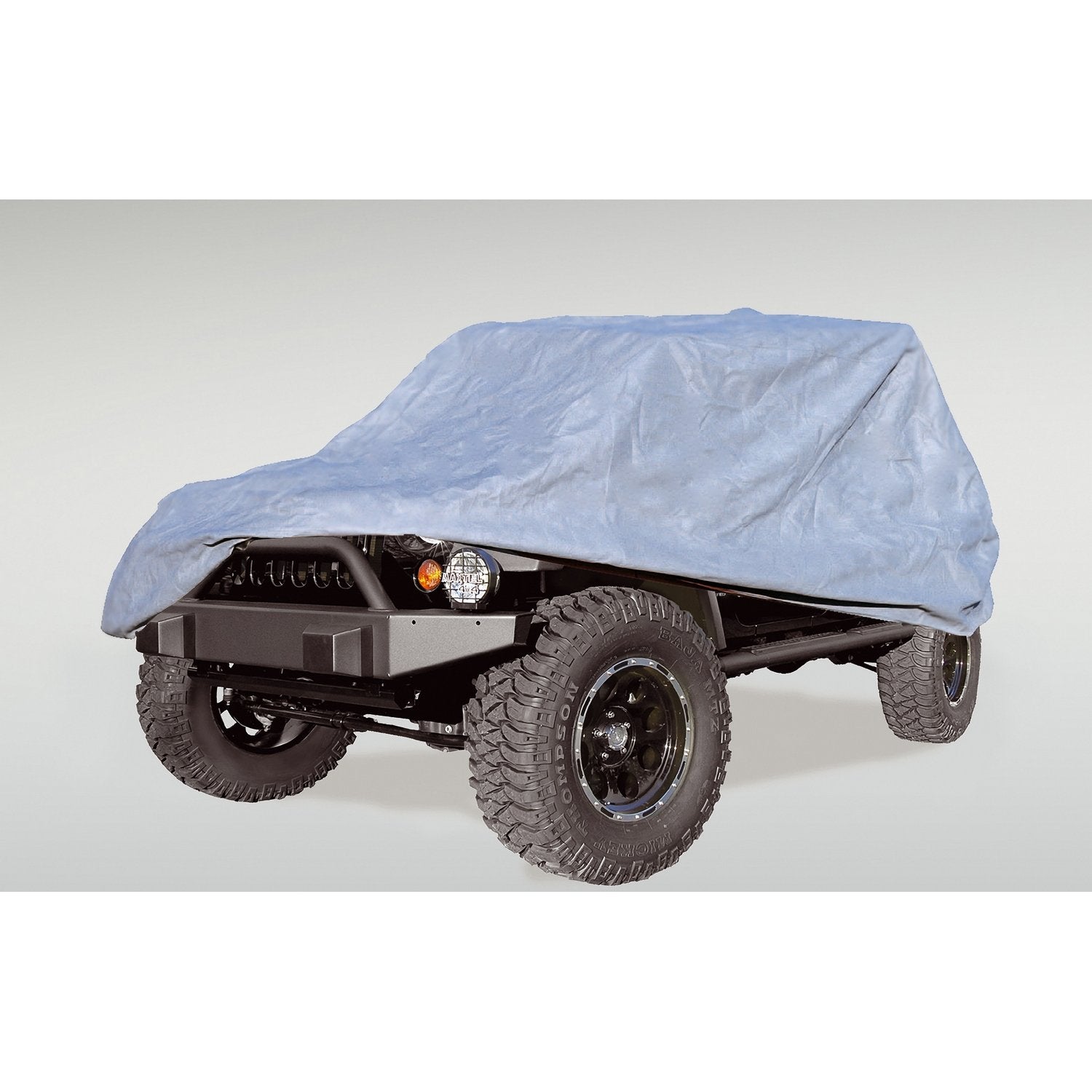 Rugged Ridge Full Car Cover for LJ/JKU/JLU Wrangler | Gray, Water Resistant | 13321.71 | Fits 2004-2024 Jeep Wrangler Unlimited LJ/JKU/JLU