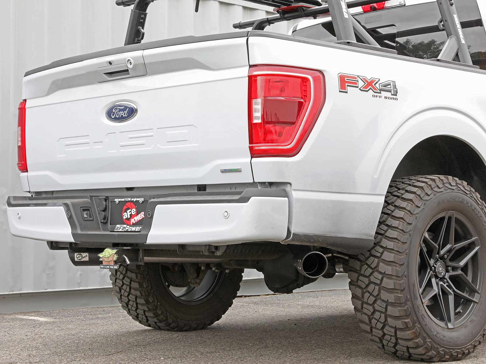 Vulcan Series aFe Power 49-33126-B 3 IN 304 Stainless Steel Cat-Back Exhaust System w/Black Tip, fits Ford F-150 2021 V8-5.0L/V6-2.7/3.5L (tt)