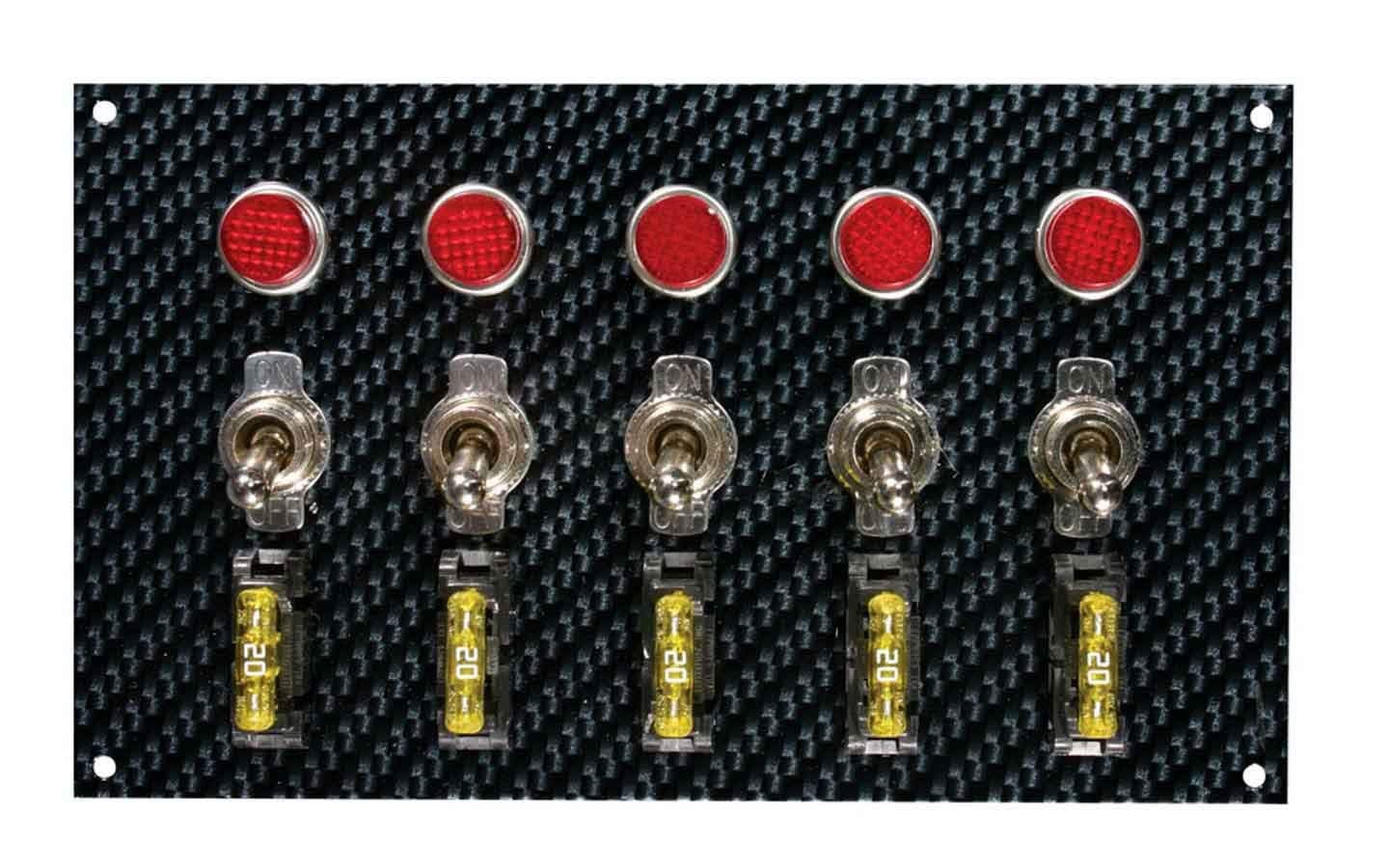 Gray/Black Moroso Fiber Design Switch Panel 74148