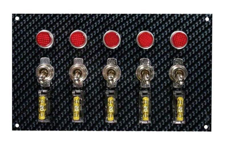 Gray/Black Moroso Fiber Design Switch Panel 74148