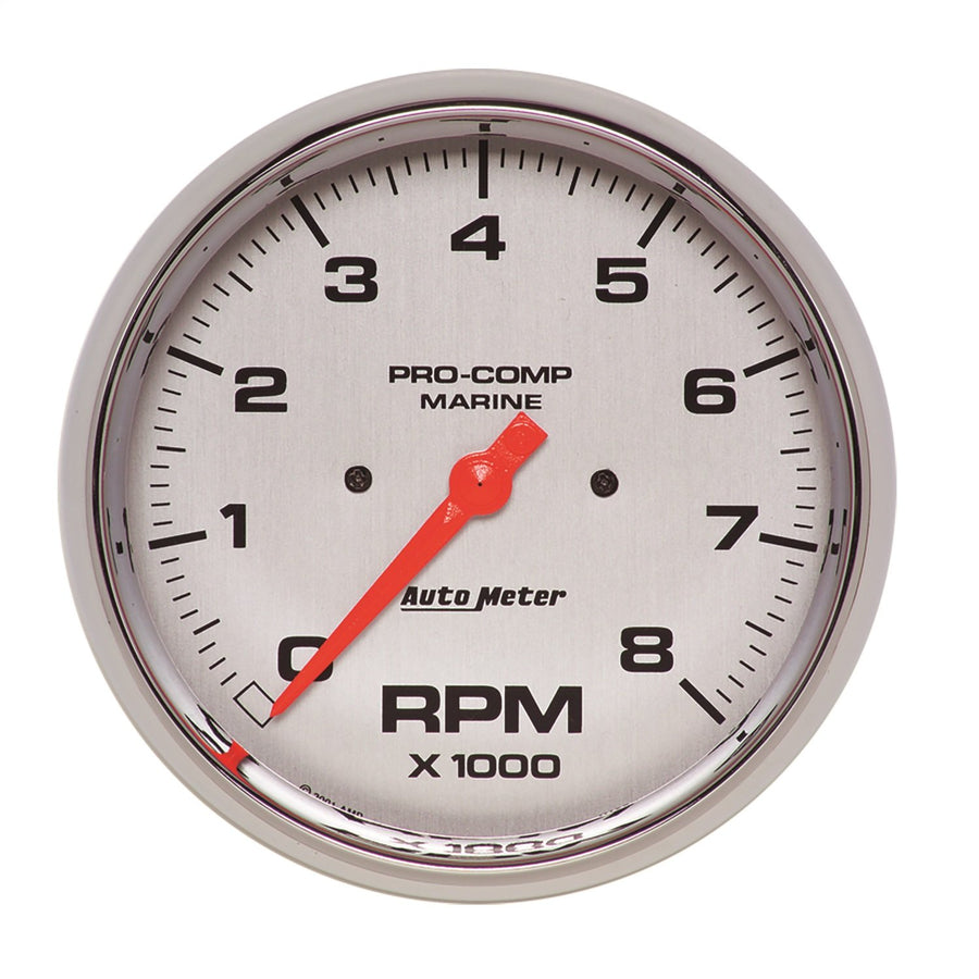 Tachometer, AutoMeter Gauge, 5", 8K RPM, Marine Chrome (200797-35)