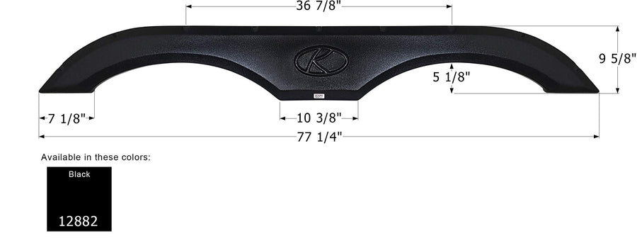 Fender Skirt ICON, Tandem, FS2882, Black