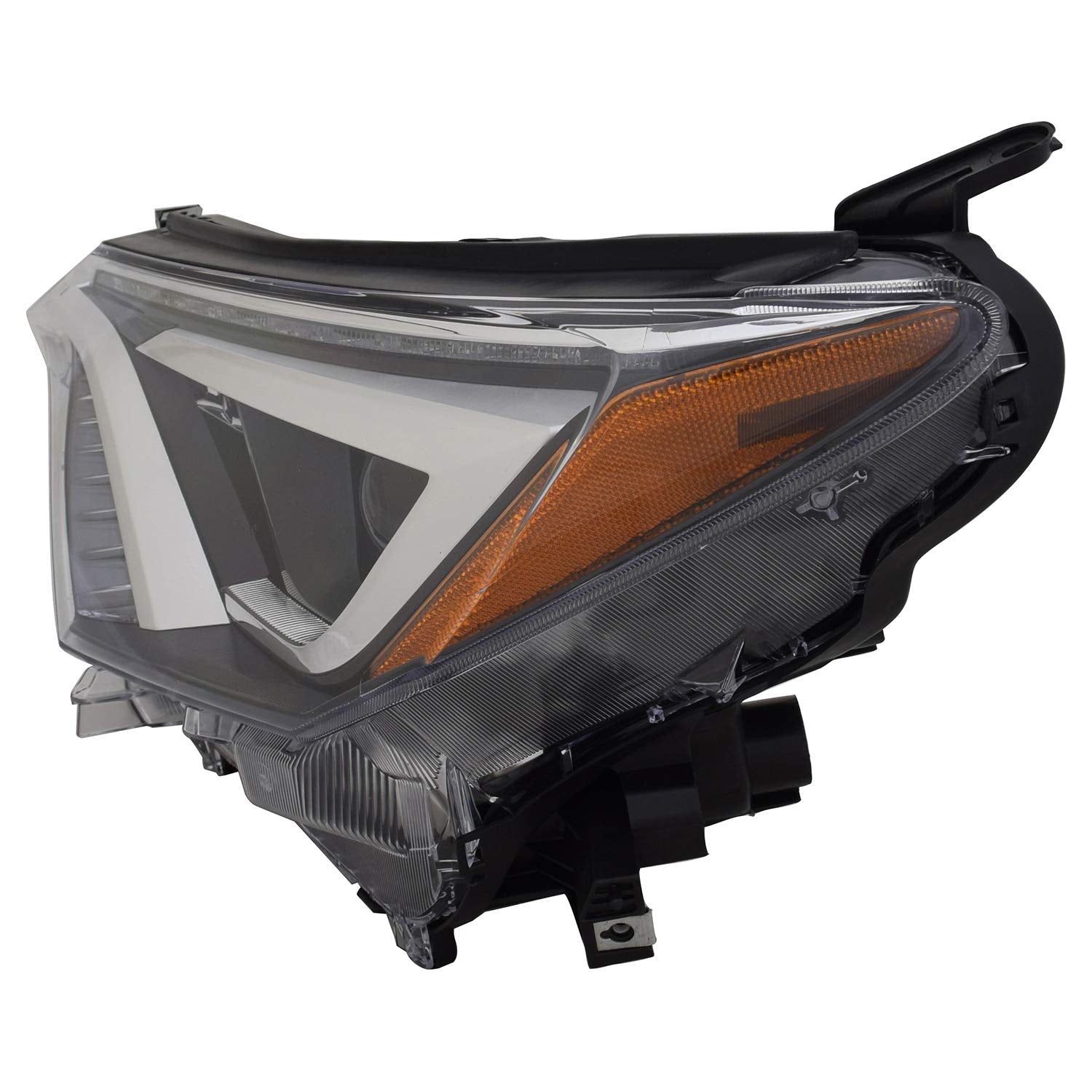 Left TYC Headlight Assembly Compatible with 2016-2018 Toyota Rav4