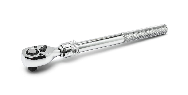 Crescent 72 Tooth 1/2" Drive Quick Release Extendable Teardrop Ratchet 12" - 17-1/2" - CRW12EXT , Black