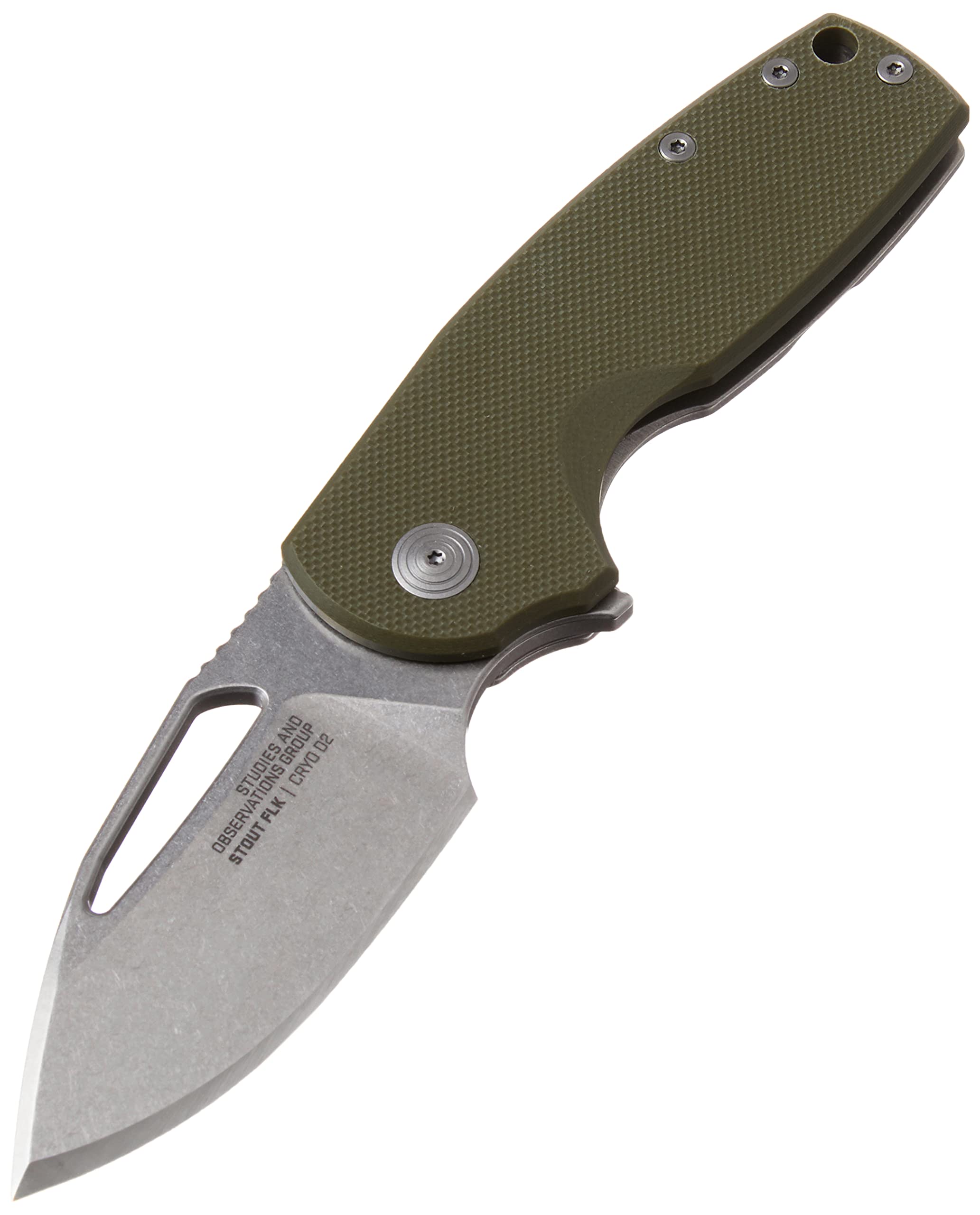 SOG adult unisex Flk Frame Lock SOG X MIKKEL COLLABORATION STOUT GREEN SILVER, Multi