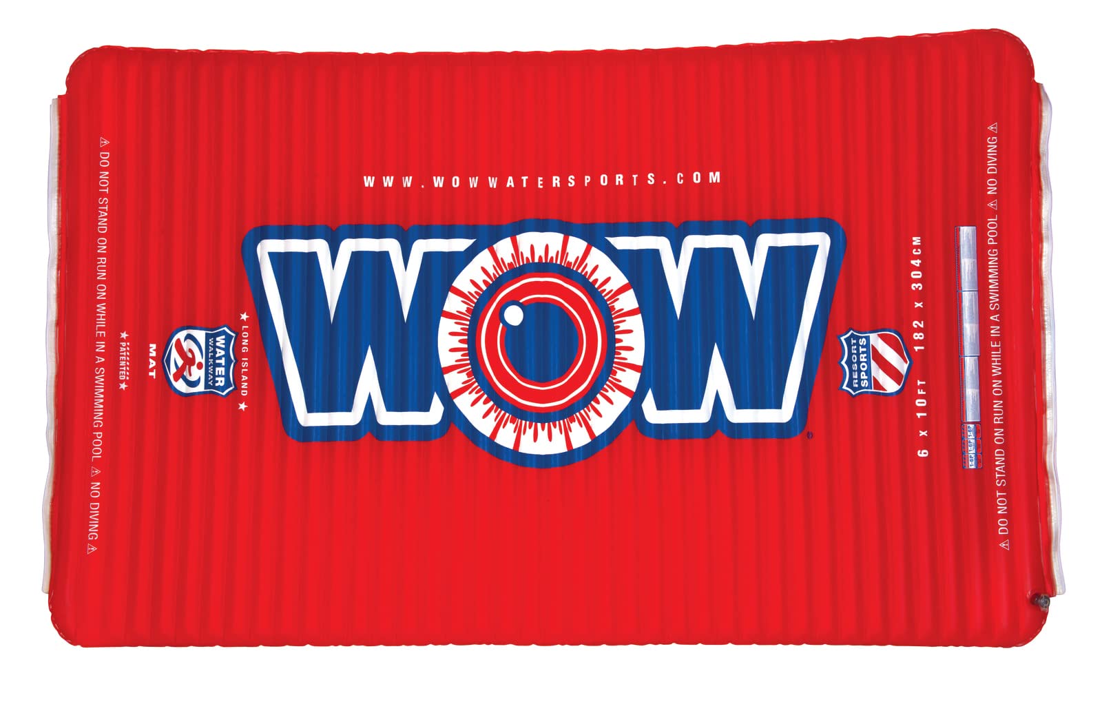WOW Sports 12-2040 WOW Watersports Water Walkway - Red (10 x 6 Feet)