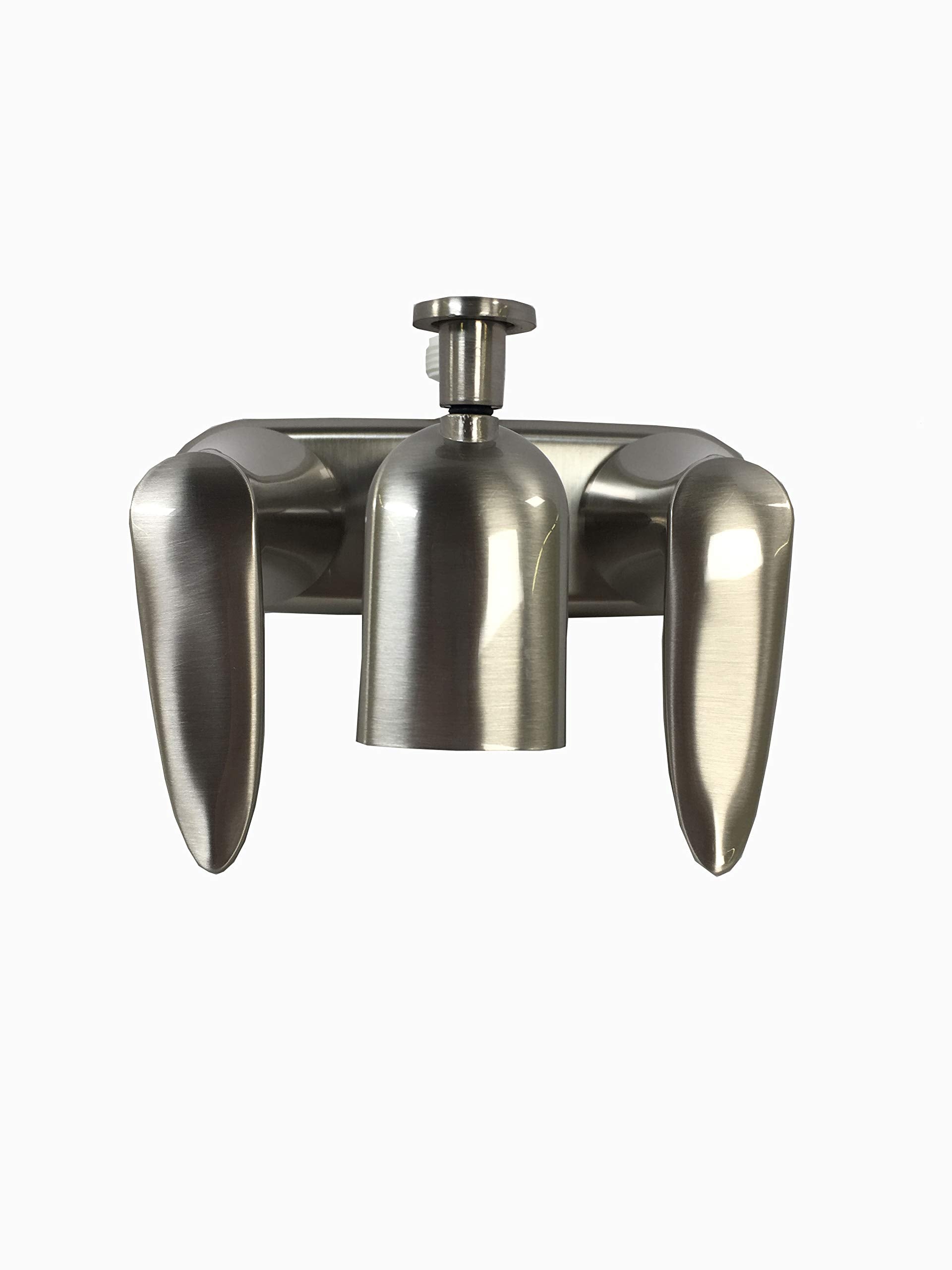 4" Faucet Valterra W/Shower D-Spud Brushed Nickel 2-Lever Handle Tub