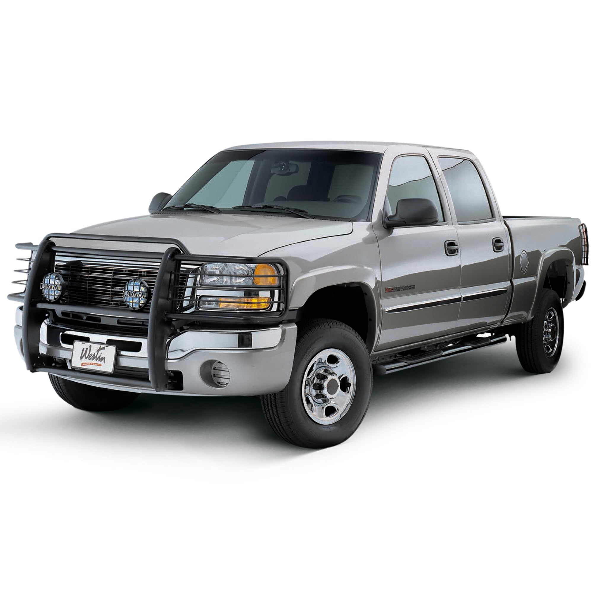 Westin Premier 22-1075 Oval Nerf Bar Mount Kit fits 2004-2013 Silverado Sierra 1500 2001-2006 Silverado Sierra 1500HD 2001-2014 Silverado Sierra 2500 3500HD Crew Cab Black Pair