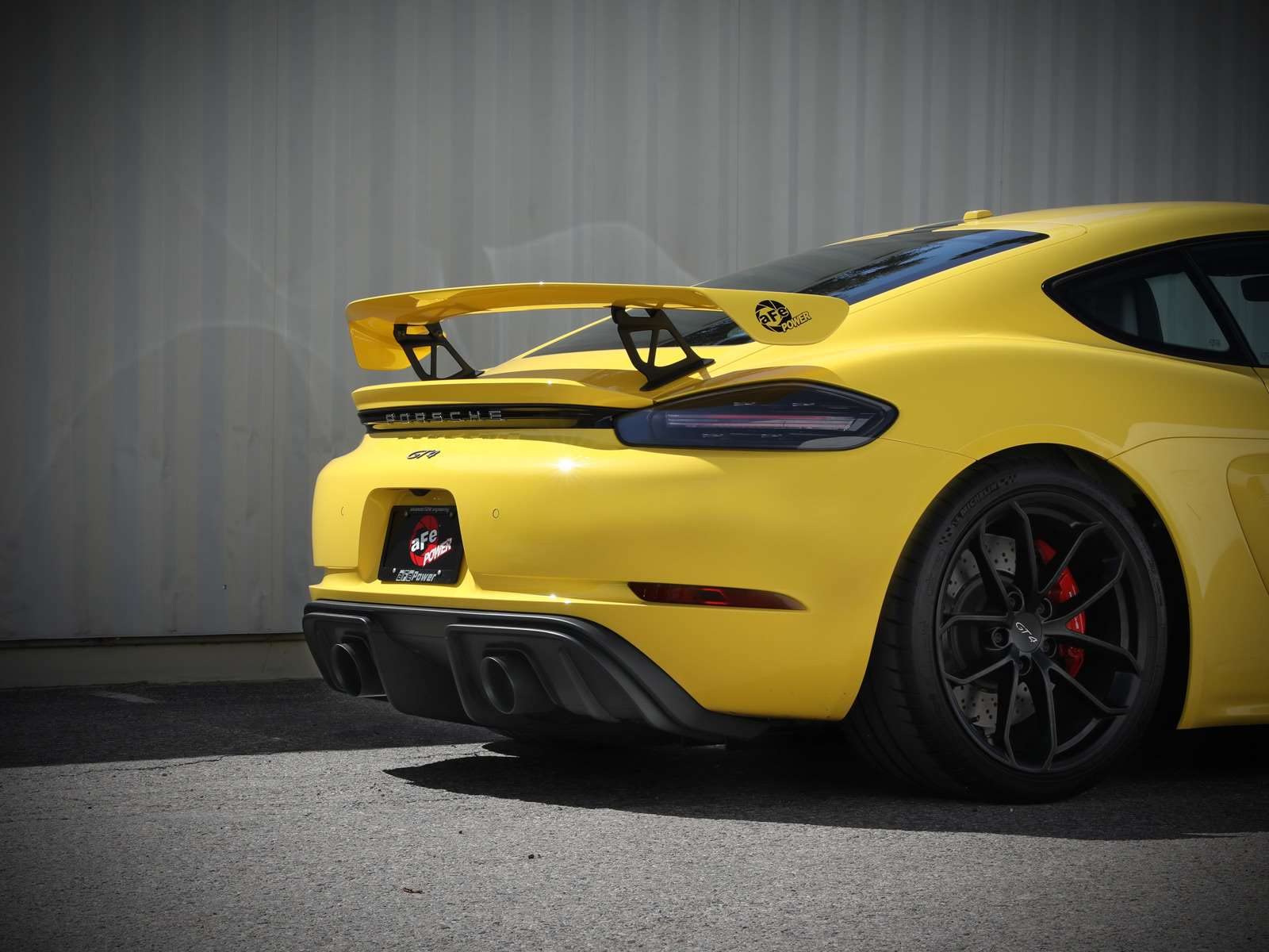 aFe Power 2-1/2 IN MACH Force-Xp Stainless Steel Cat-Back Exhaust w/Black Tip Fit Porsche Cayman GT4 20-22 H6-4.0L 49-36443-B