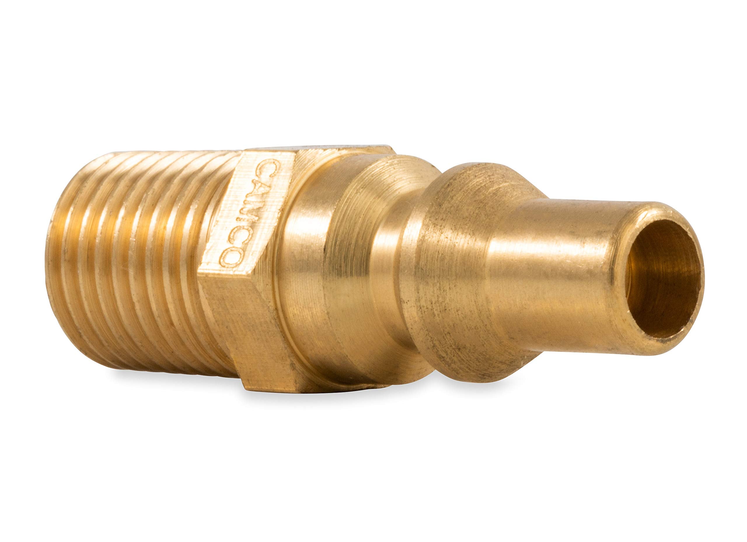 Camco Quick-Connect Propane Fitting- Allows You to Add a Convenient Connect/Disconnect Method to Your Low Pressure Appliances, 1/4" NPT x Full Flow Male Plug (59903)