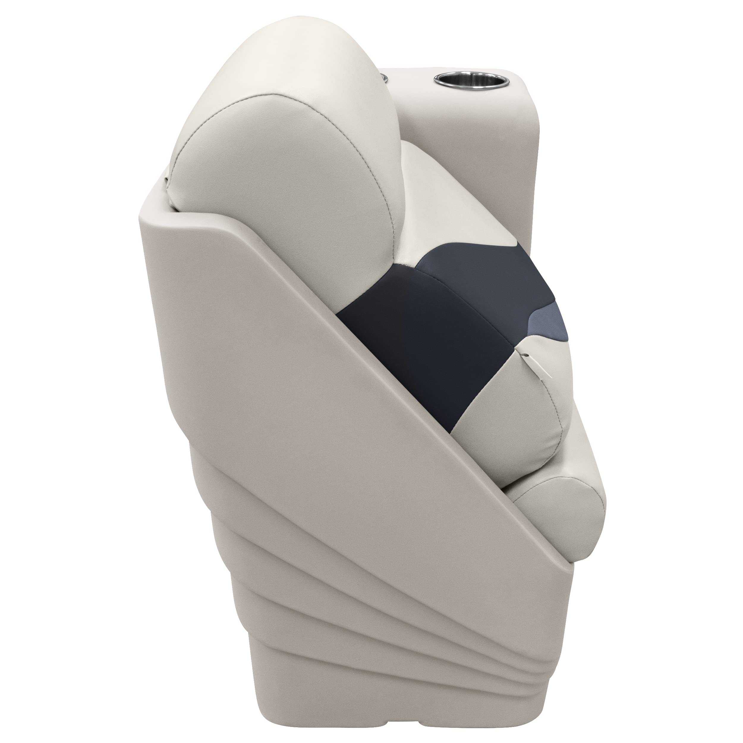 Wise Premier Series BM13006R-986 Pontoon Right Lean Back Recliner, Platinum/Spectra Navy/Cobalt
