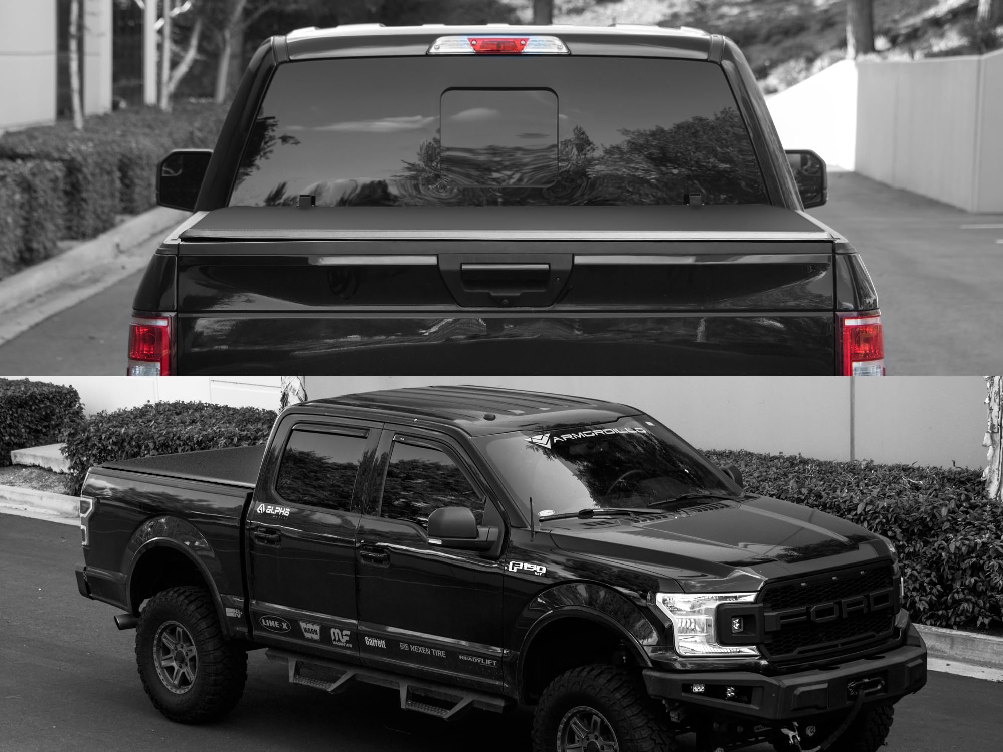 Armordillo TF Series CoveRex Lightweight Soft Vinyl Tri-Fold Truck Bed Tonneau Cover|Compatible with 2024-2025 Toyota Tacoma 5 Ft (60") Short Bed|8735565|Truck Bed Cover