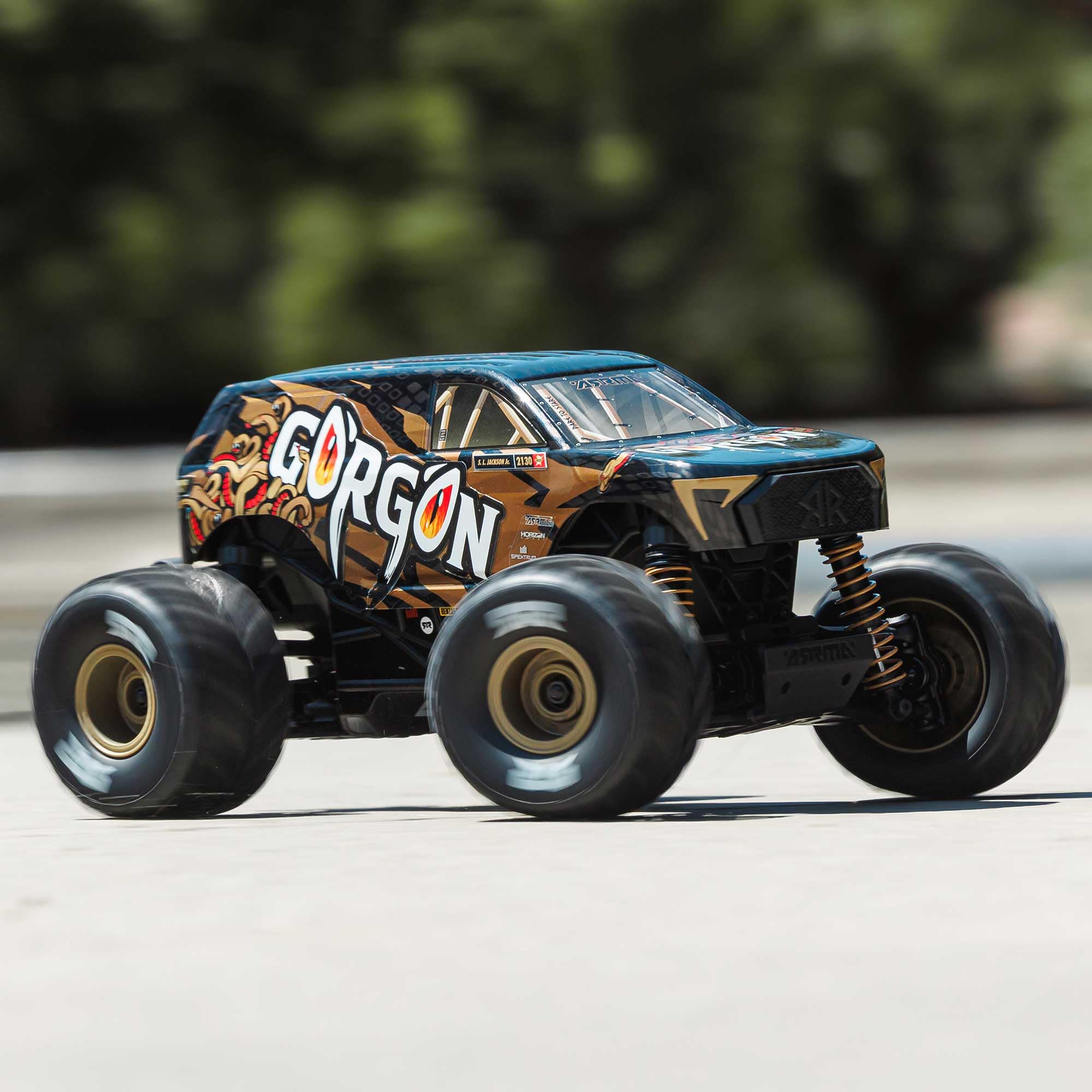 ARRMA 1/16 Gorgon GROM RC Truck 4X4 RTR Brushed Monster Truck (Battery & Charger Included), Bronze, ARA2130T3