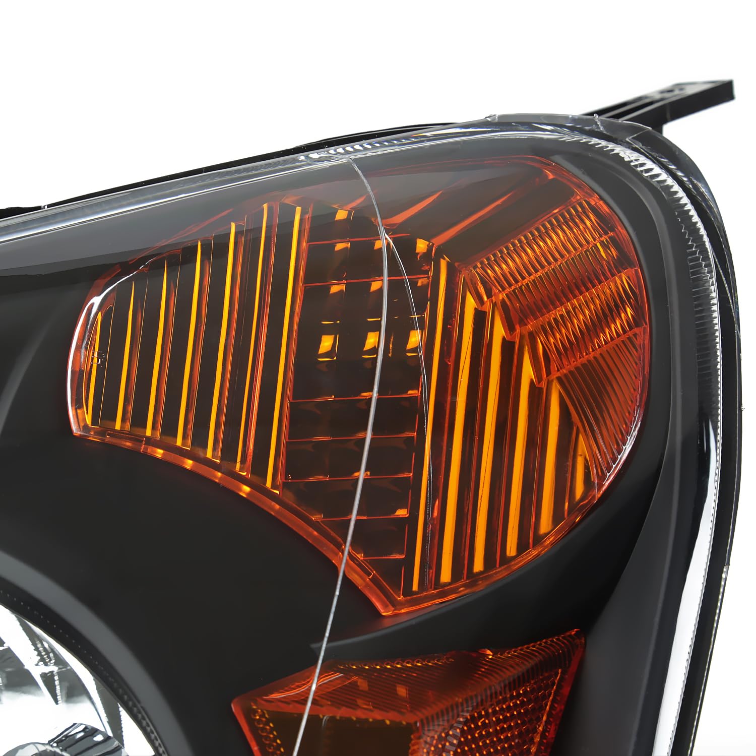 Replacement SPEC-D TUNING Black Headlights Compatible with 2002-2004 Honda CR-V CRV Left + Right Head Lamps Assembly